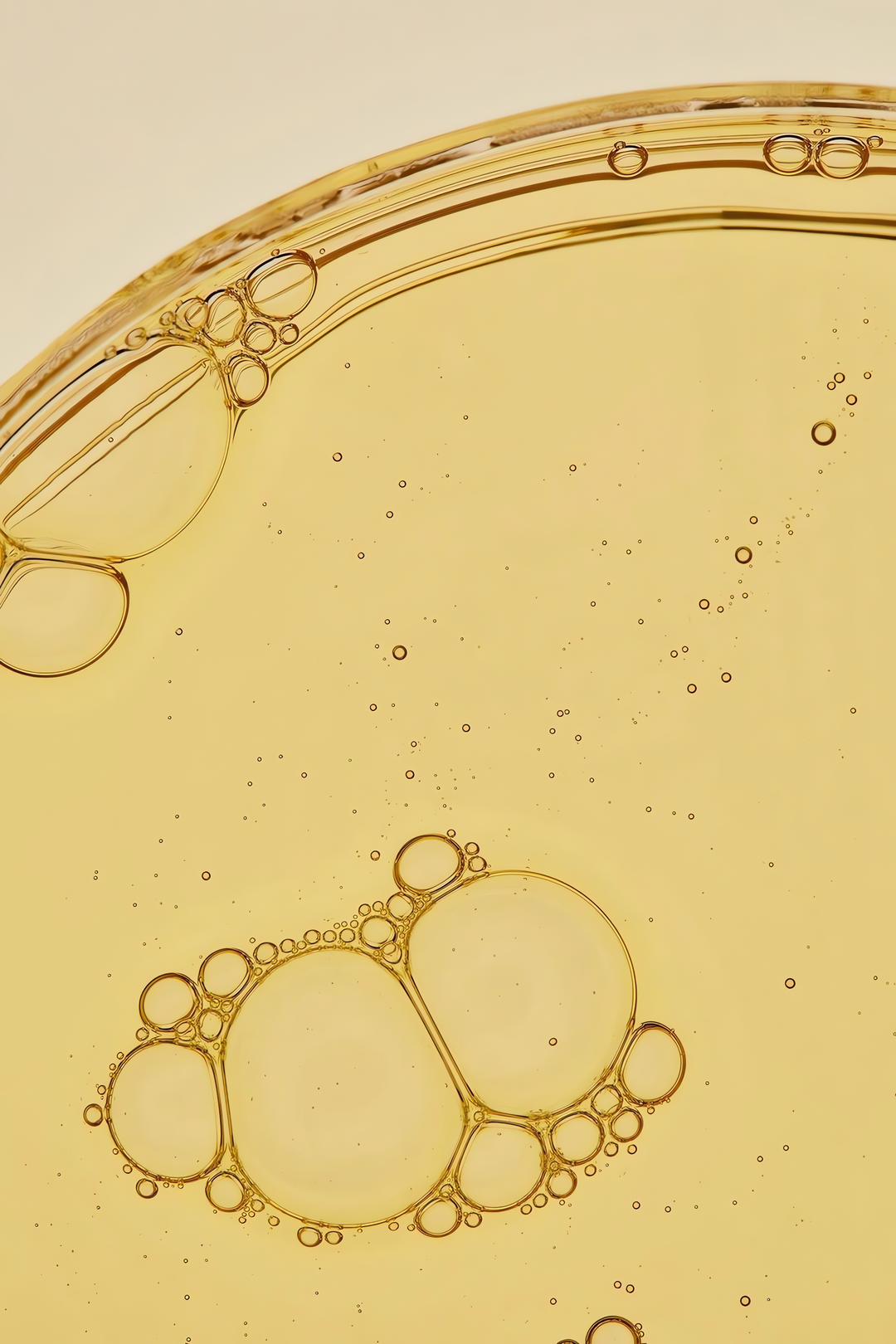 Bakuchiol skincare ingredient in golden oil texture