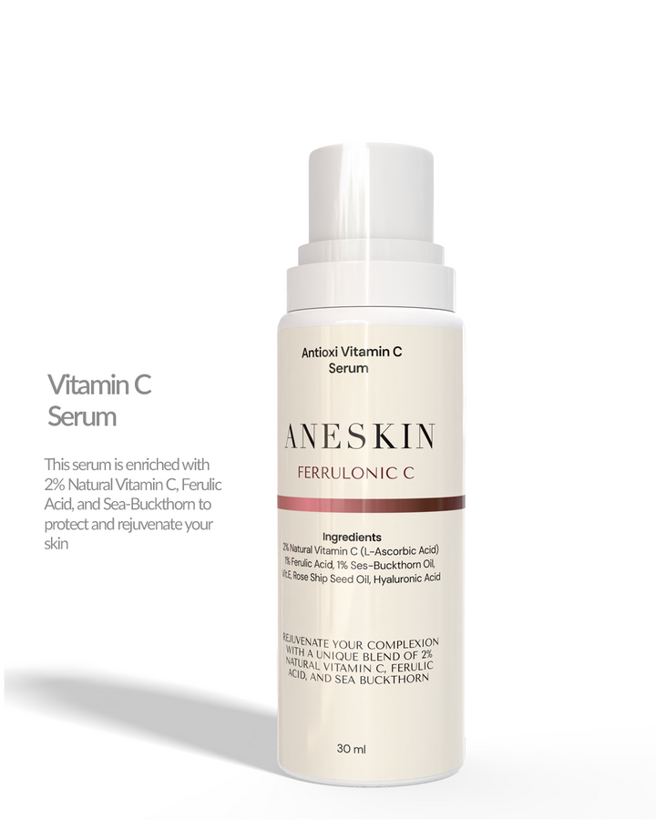 Loss of Firmness Complete Routine bundle by Aneskin - FERRULONIC C Vitamin C Serum
