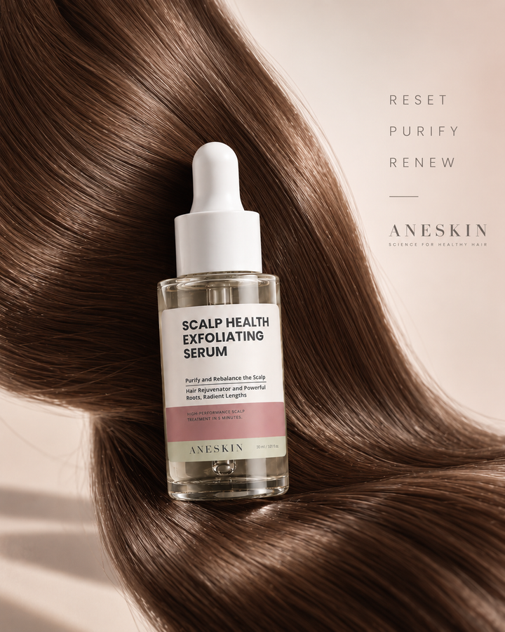 SCALP HEALTH - Exfoliating Scalp Serum by Aneskin - packaging and product detail, view 4