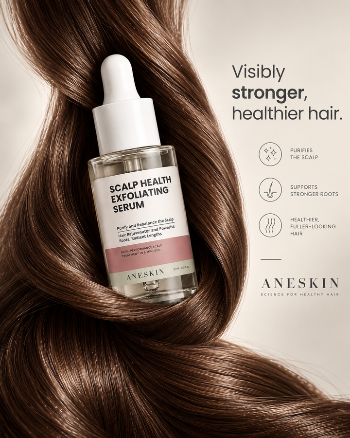 SCALP HEALTH - Exfoliating Scalp Serum by Aneskin - packaging and product detail, view 5