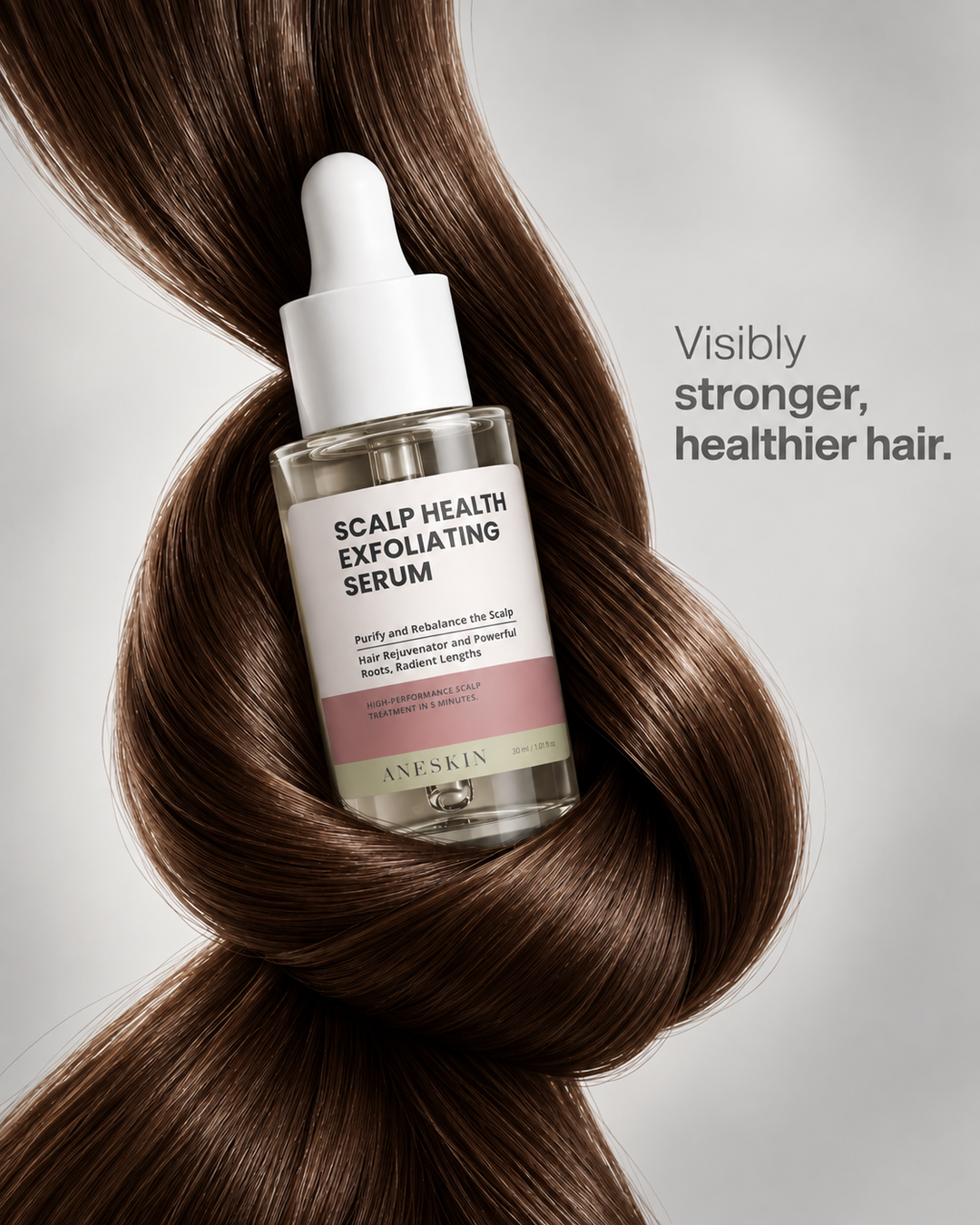 SCALP HEALTH - Exfoliating Scalp Serum by Aneskin - packaging and product detail, view 2