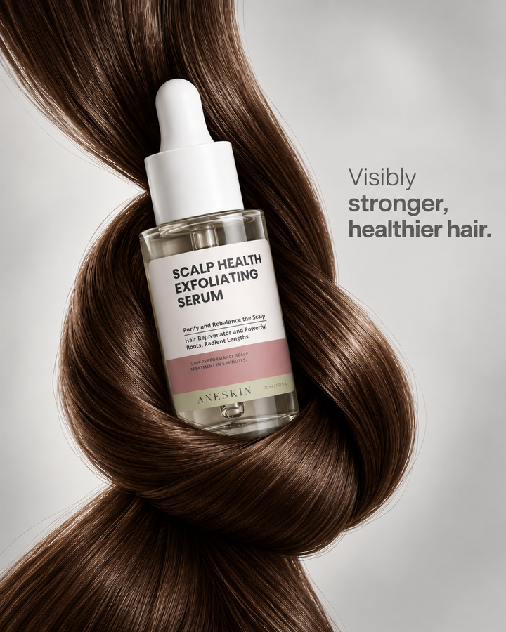 SCALP HEALTH - Exfoliating Scalp Serum by Aneskin - packaging and product detail, view 2