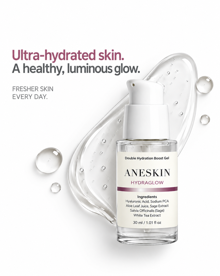 Dull Skin Complete Routine bundle by Aneskin - HYDRAGLOW Hydration Boost Gel