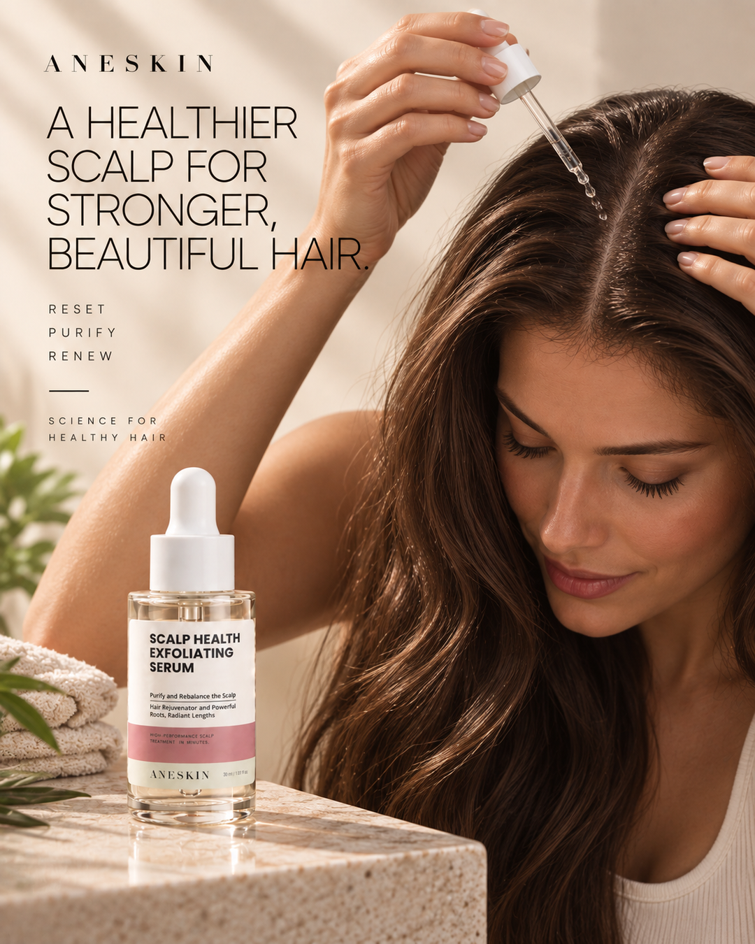 SCALP HEALTH - Exfoliating Scalp Serum by Aneskin - exfoliating scalp serum for scalp health