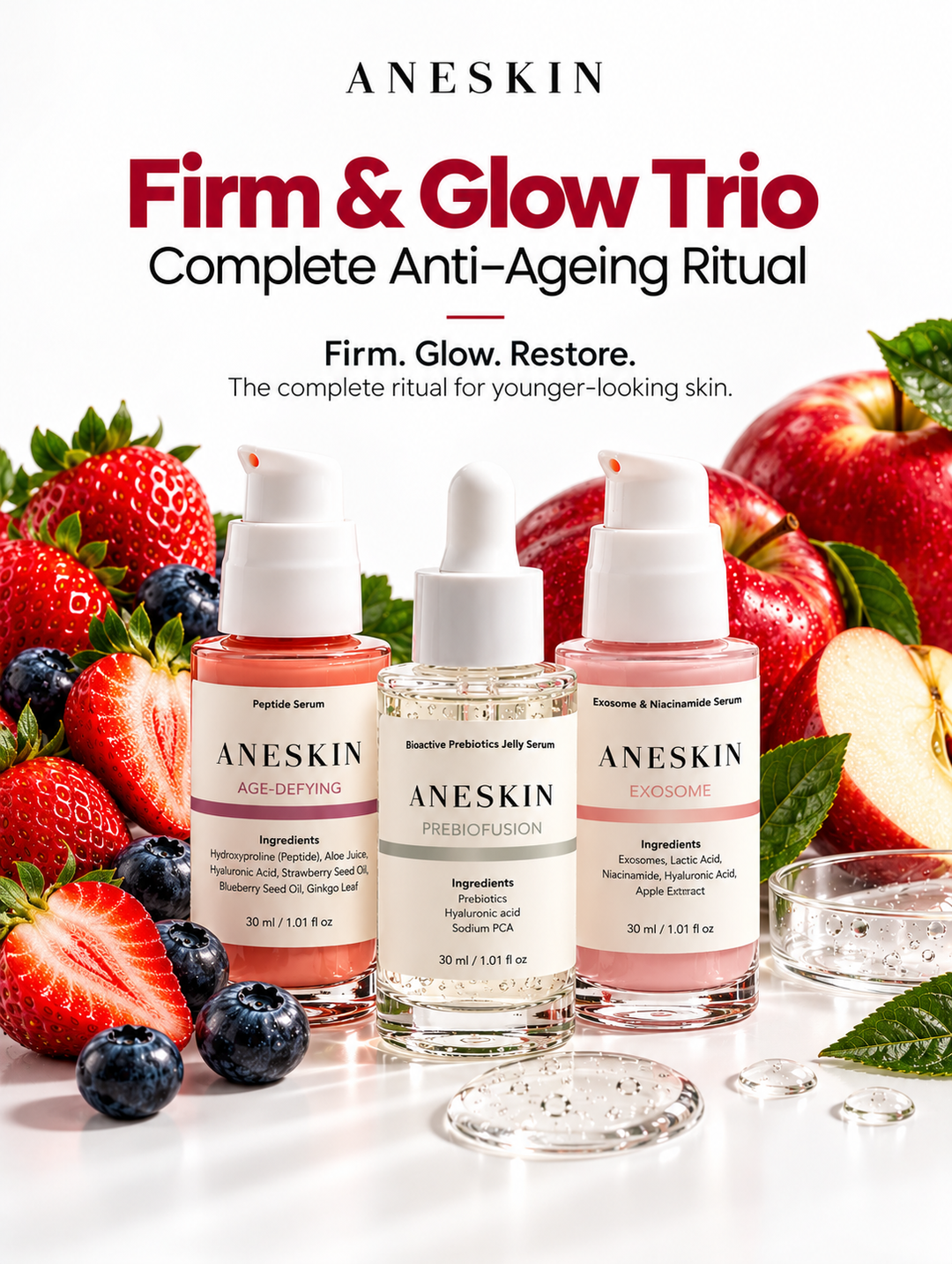 Firm & Glow Trio – Complete Anti-Ageing Ritual